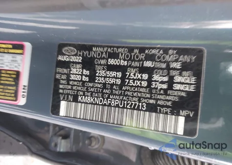 2023 Hyundai Ioniq 5 Sel z USA, uszkodzony, nr VIN KM8KNDAF8PU127713